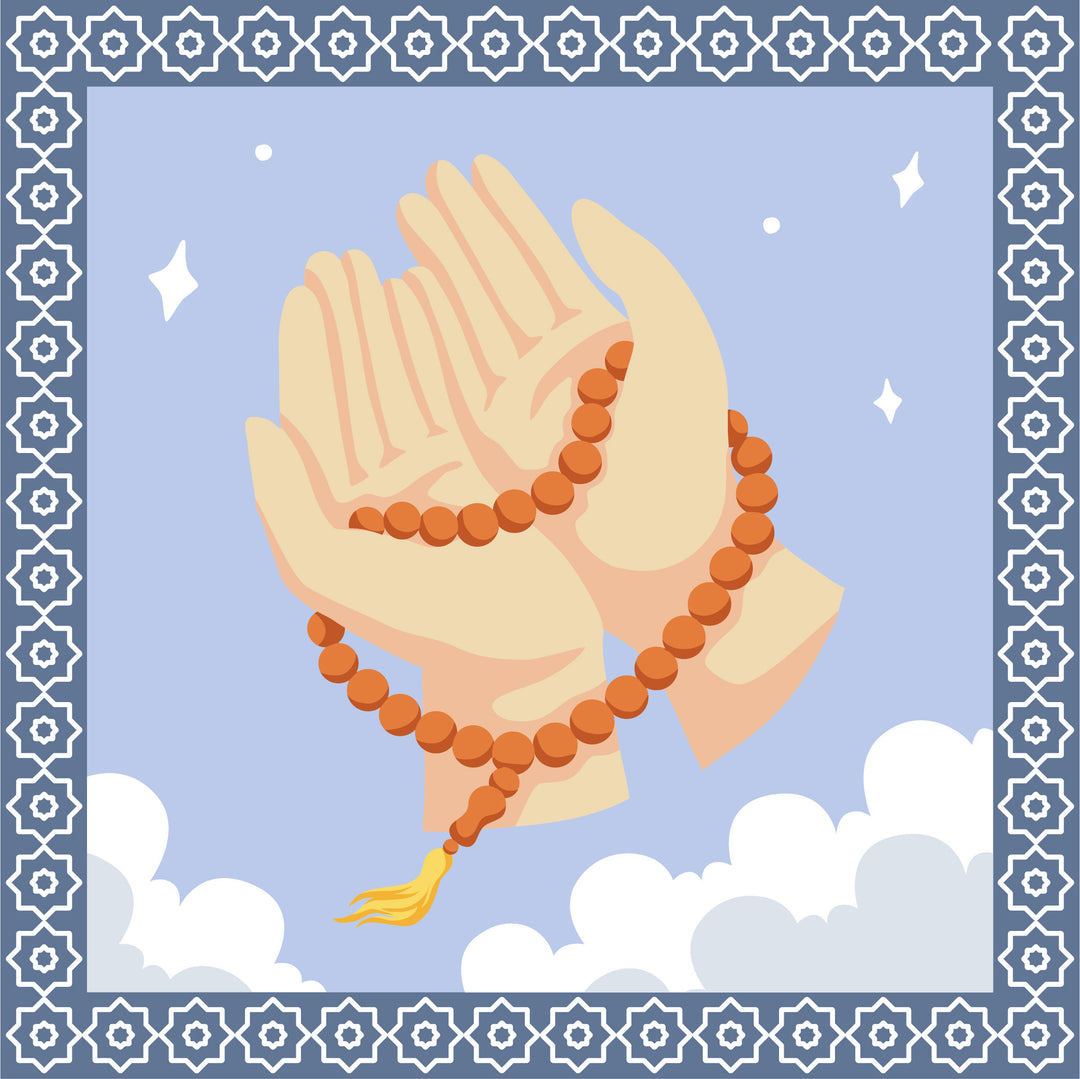 Muslim Hands Duaa with Masbaha