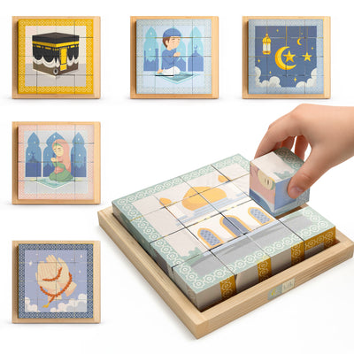 6-in-1 Muslim Cube Puzzle