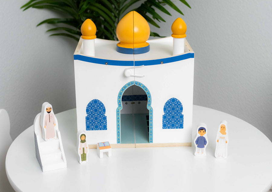 Wooden Mosque Playset - Islamic Role Play Toy